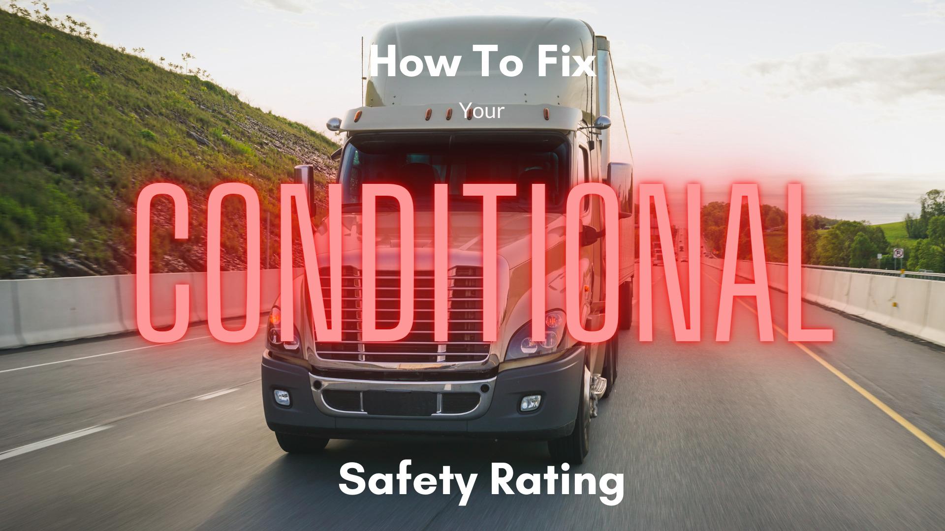 How To Fix Your Conditional Safety Rating — My Safety Manager