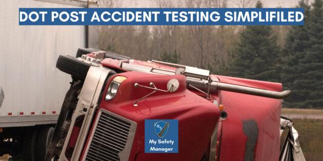 When is DOT post accident drug testing required?