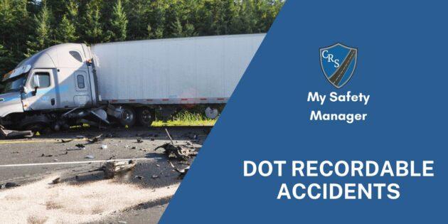 What is a DOT reportable accident?