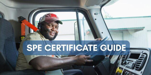 CDL SPE certificate guide